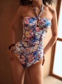 Niebieskie monokini wzór (XL)