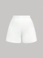 Białe szorty zaszewki (3XL)