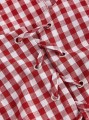 Dwukolorowy top kratka (1XL)