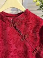 Bordowa bluzka długi rękaw (4XL)