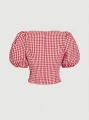Dwukolorowy top kratka (0XL)