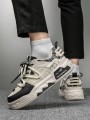 Beżowe buty sportowe nadruk (44)