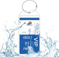 Bezbarwne etui na etykietę podróżną 3pack