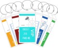 Bezbarwne etui na etykietę podróżną 3pack
