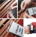 Bezbarwne etui na etykietę podróżną 3pack