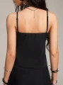 Czarny top koronka (XS)