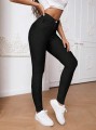 Czarne jeansy rurki (S)
