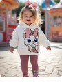 Dwuczęściowy komplet legginsy bluza (9-12M)
