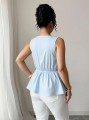 Elegancka błękitna bluzka (2XL)