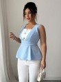 Elegancka błękitna bluzka (2XL)