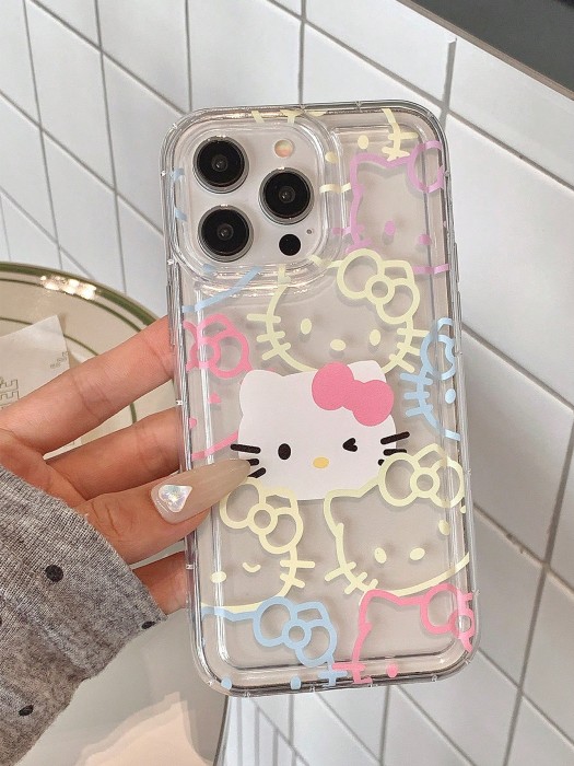 Bezbarwne etui na telefon iPhone 14 nadruk