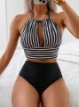 Dwukolorowe tankini kąpielowe (XL)
