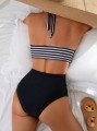 Dwukolorowe tankini kąpielowe (XL)