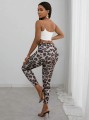 Wzorzyste legginsy dziury (XS)