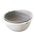 Biała kuchenna miska sitko 2w1