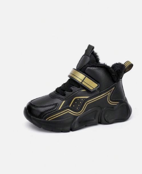 Czarne ocieplane sneakersy (31)