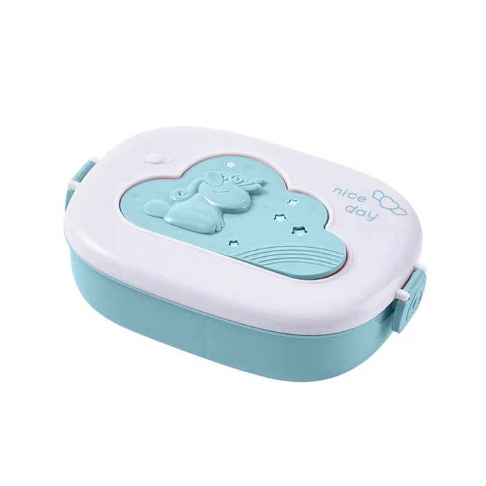 Dwukolorowy lunchbox sztućce