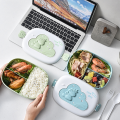 Dwukolorowy lunchbox sztućce