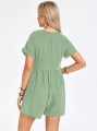 Zielony kombinezon v neck (L)
