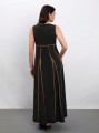 Czarna sukienka maxi (4XL)