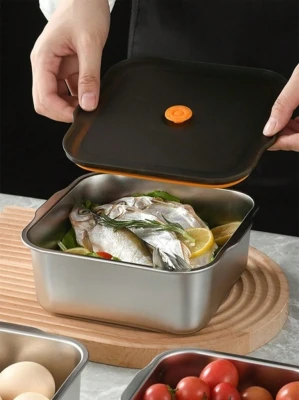 Stalowy pojemnik lunchbox