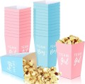 Niebieskie małe pudełka na popcorn 10 sztuk