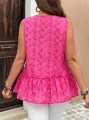 Różowa ażurowa bluzka (2XL)
