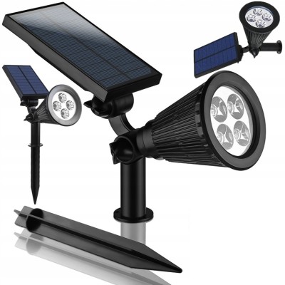 Czarna lampa solarna