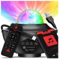 Czarny projektor głośnik bluetooth