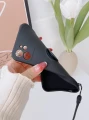 Czarne etui smycz iPhone 11 Pro Max