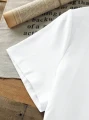 Biały t-shirt nadruk (S)