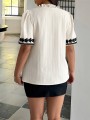 Bluzka ecru hafty (2XL)