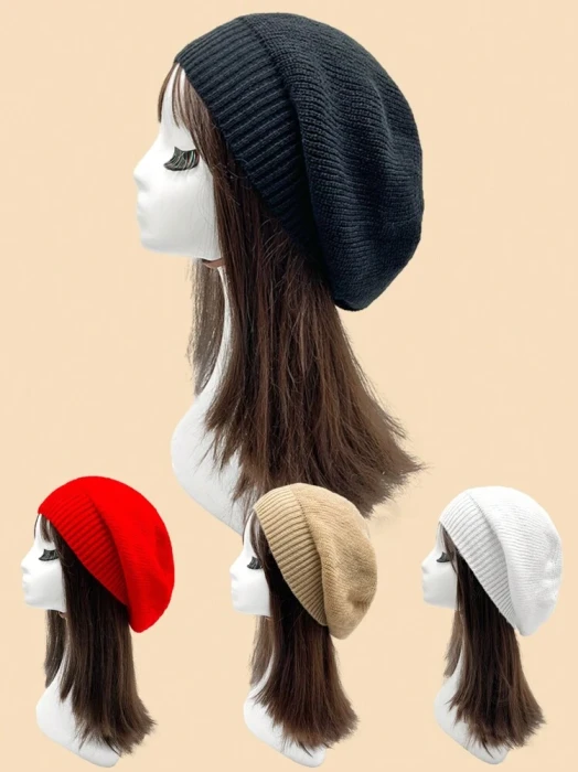 Czarna czapka beanie
