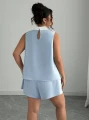 Jasnoniebieski dwuczęściowy zestaw (2XL)