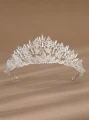 Srebrna zdobiona tiara