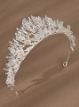 Srebrna zdobiona tiara