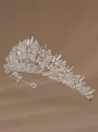 Srebrna zdobiona tiara