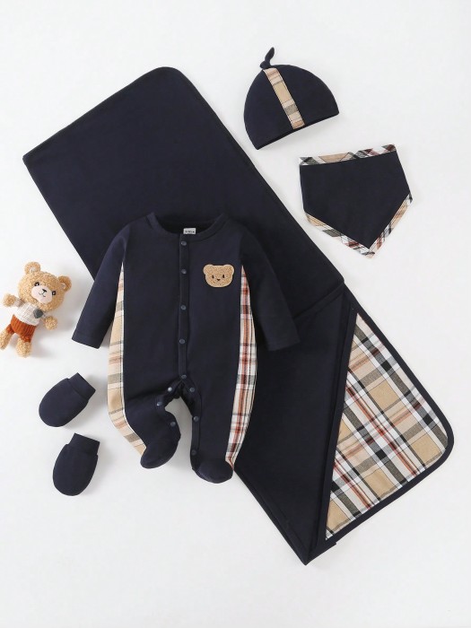 Granatowy zestaw 5pack (1-3M)