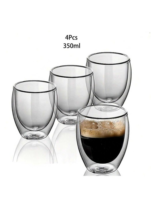4pack szklanki podwójne dno 350ml