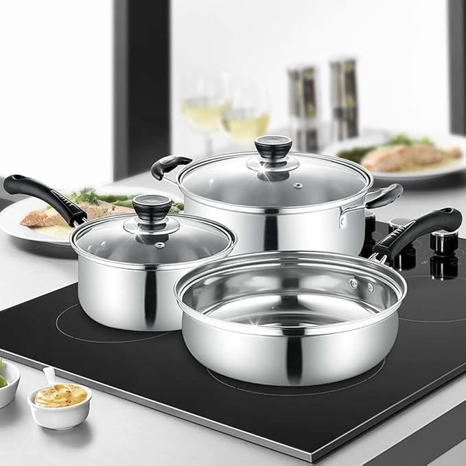 Zestaw garnków 3 sztuki