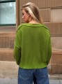 Zielony sweter oversize (L)