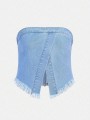 Niebieski jeansowy top (13L)