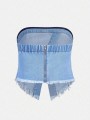 Niebieski jeansowy top (13L)