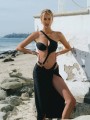 Czarne monokini kąpielowe (M)