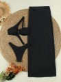 Czarne monokini kąpielowe (M)