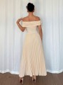 Plisowana sukienka maxi (XL)