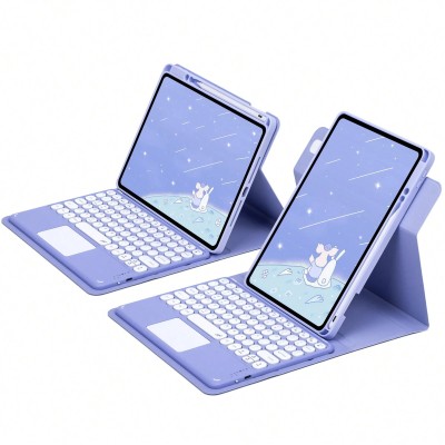 Jasnofioletowe etui klawiatura iPad Pro