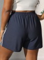 Granatowe dresowe spodenki (0XL)