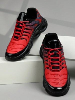 Czerwone sportowe buty platforma (39)