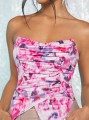 Kolorowy wzorzysty top (XS)